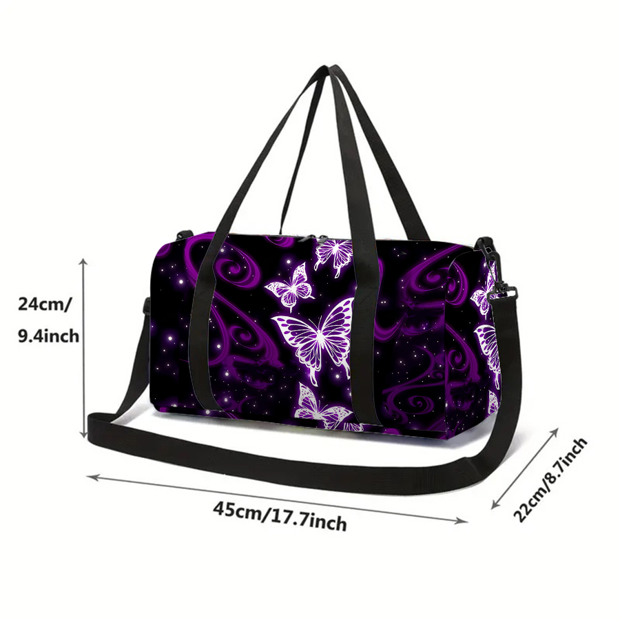 Women's Large Travel Bag Purpl - Weekender Bag Duffle avaliação e preço