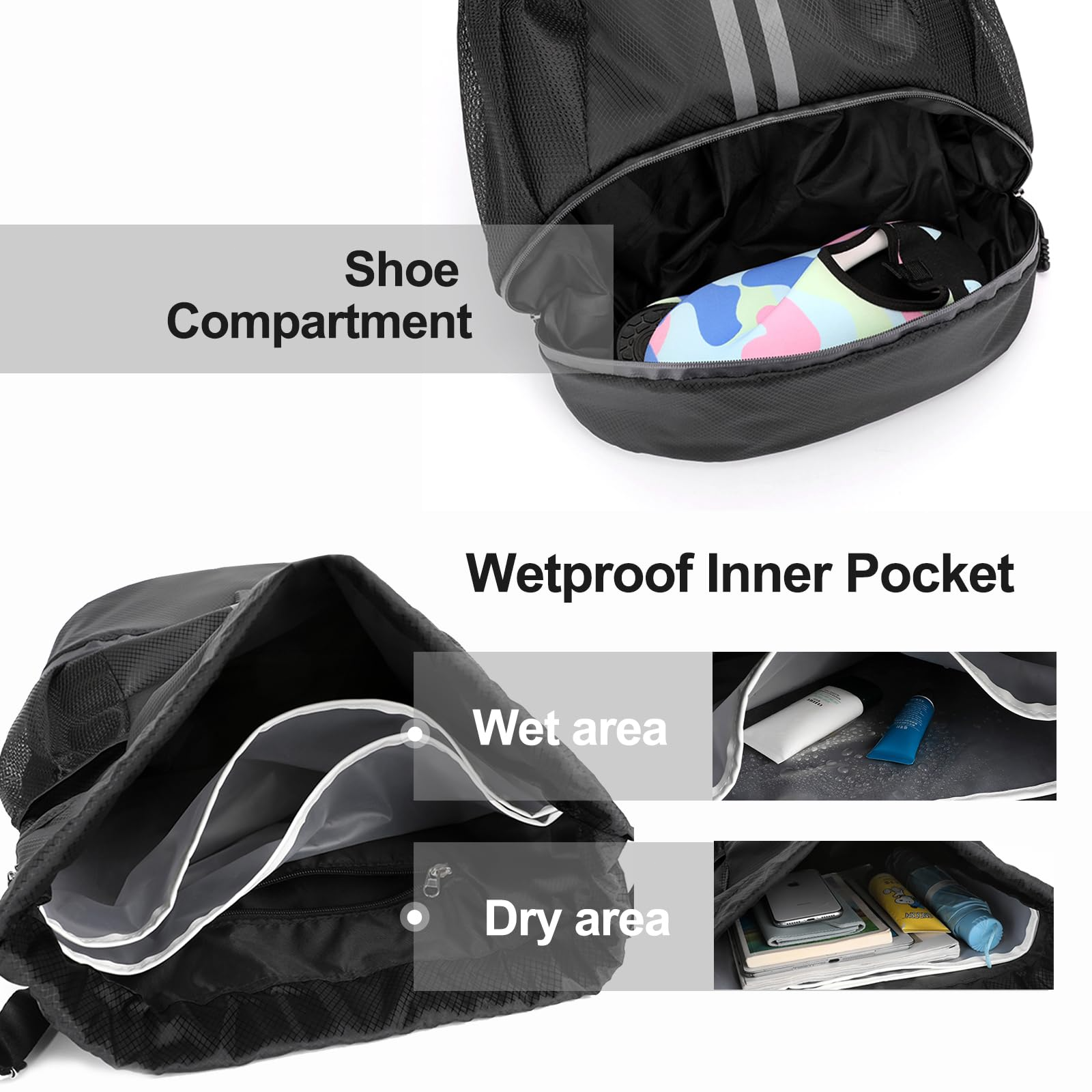 Fashion Sport Gym Bag Backpack - Weekender Bag Duffle avaliação e preço