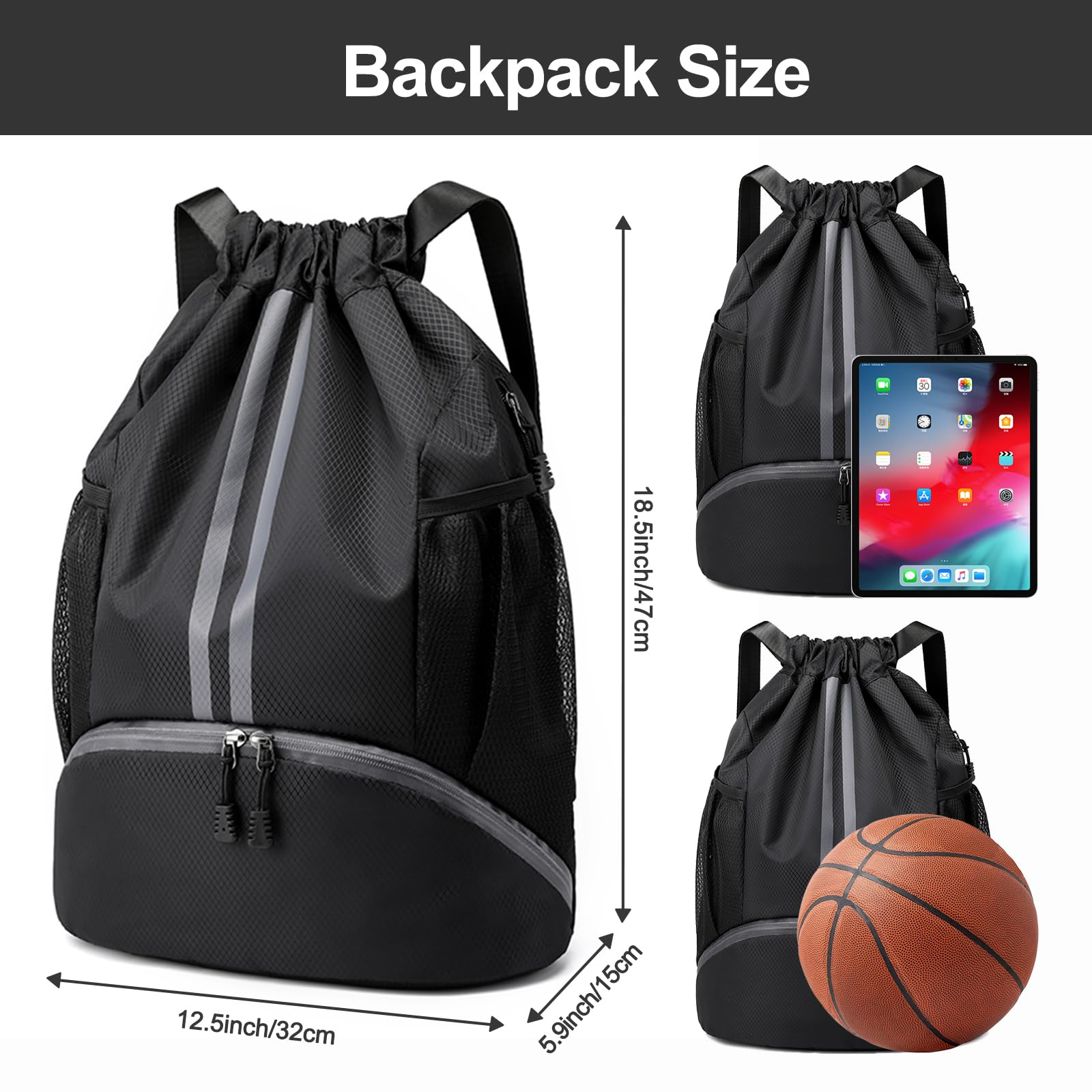 Fashion Sport Gym Bag Backpack - Weekender Bag Duffle avaliação e preço