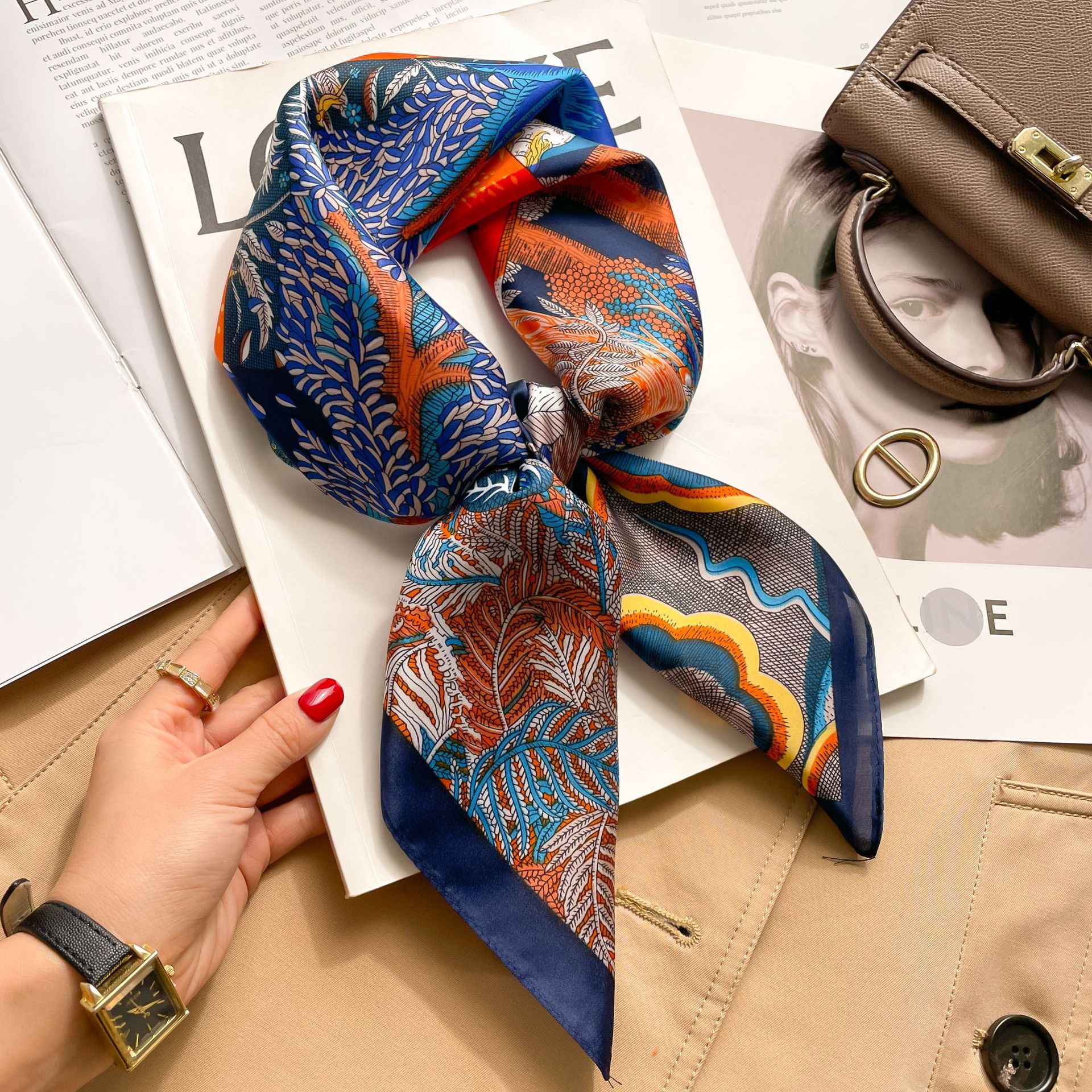 Silk Square Scarf Women Luxury - Luxury Bags Duffle avaliação e preço