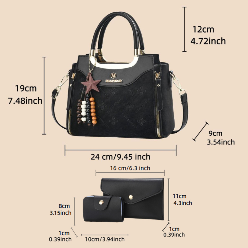Stylish women's handbag, solid - Luxury Bags & Leather Repair Of Atlanta Photos avaliação e preço