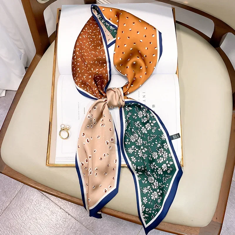 Design Print Skinny Scarf Plai - Luxury Bags Duffle avaliação e preço