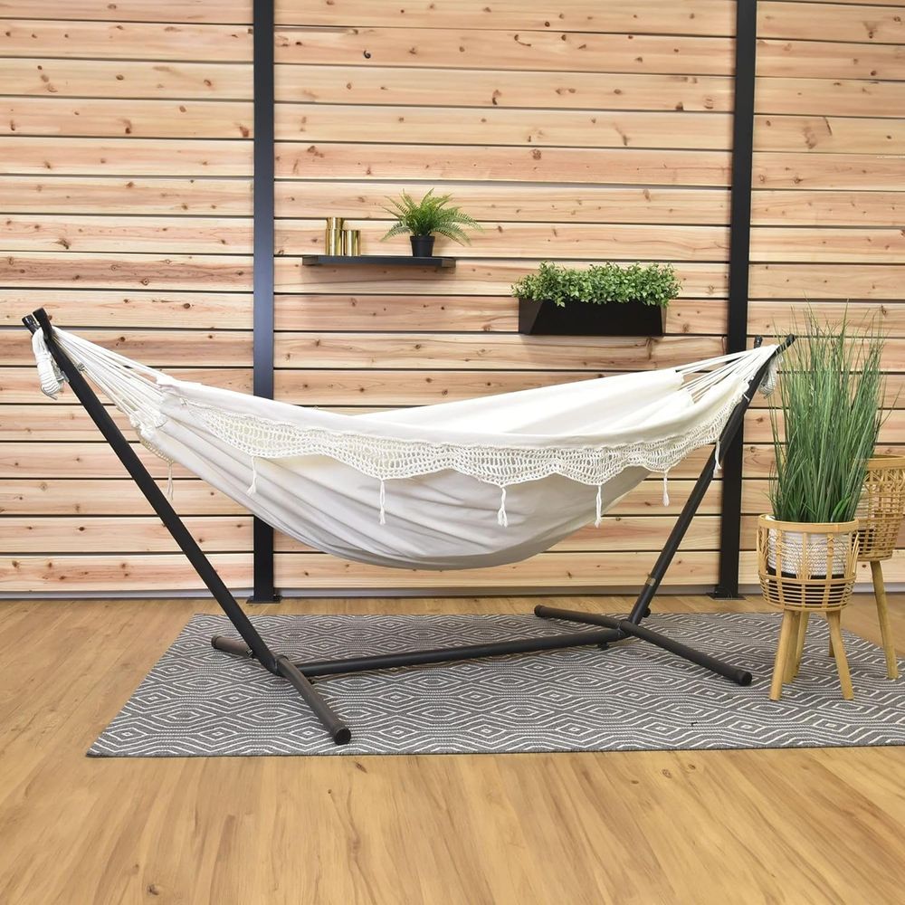 Luxury Double Cotton Hammock w - Luxury Bags Usa avaliação e preço