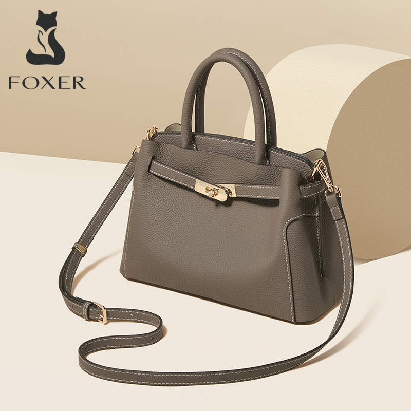 FOXER Genuine Leather Women's  - Luxury Bags For Women Sale avaliação e preço