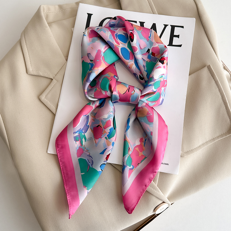 Luxury Floral Print Square Sil - Luxury Bags Duffle avaliação e preço
