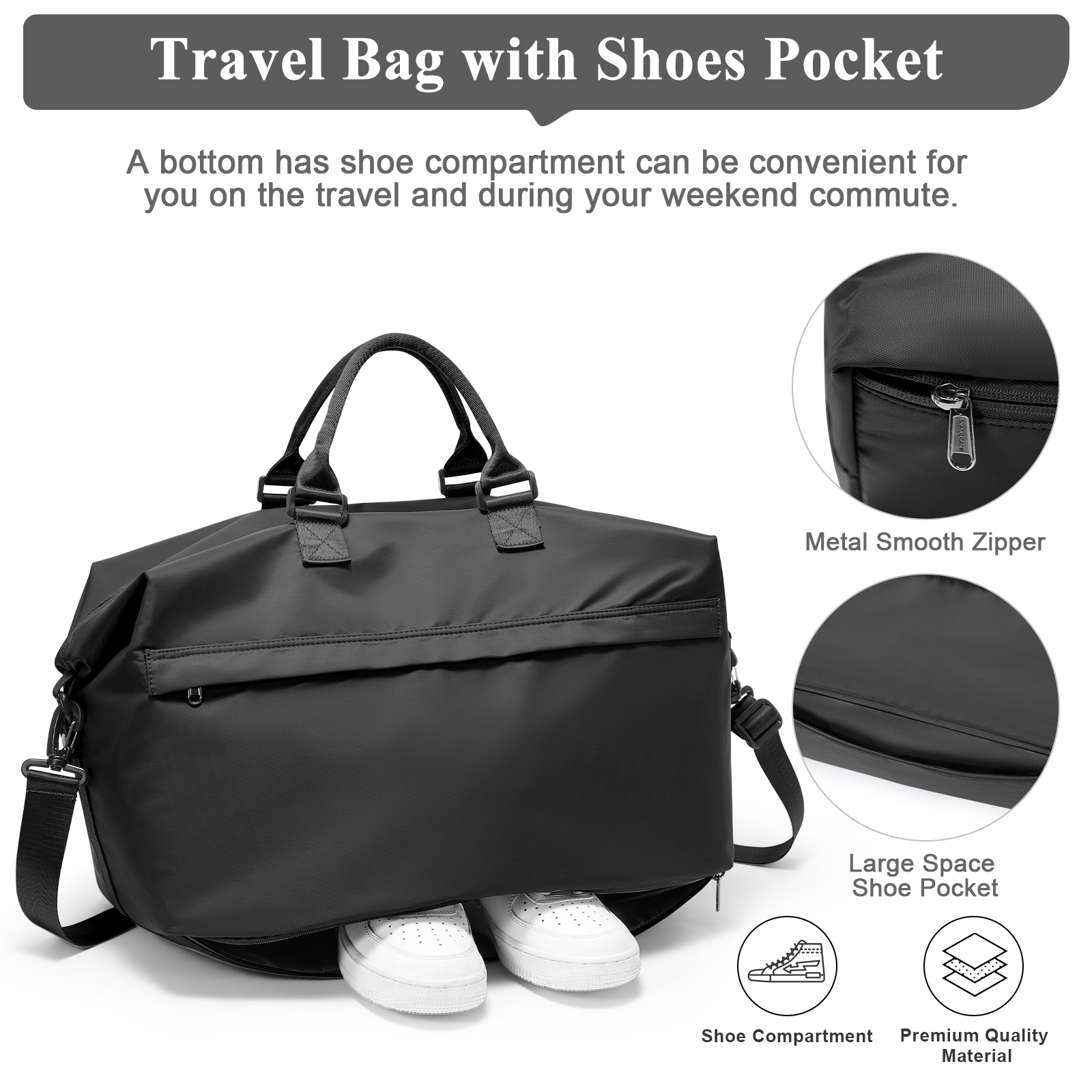 Foldable Travel Bag Large Spor - Weekender Bag Duffle avaliação e preço