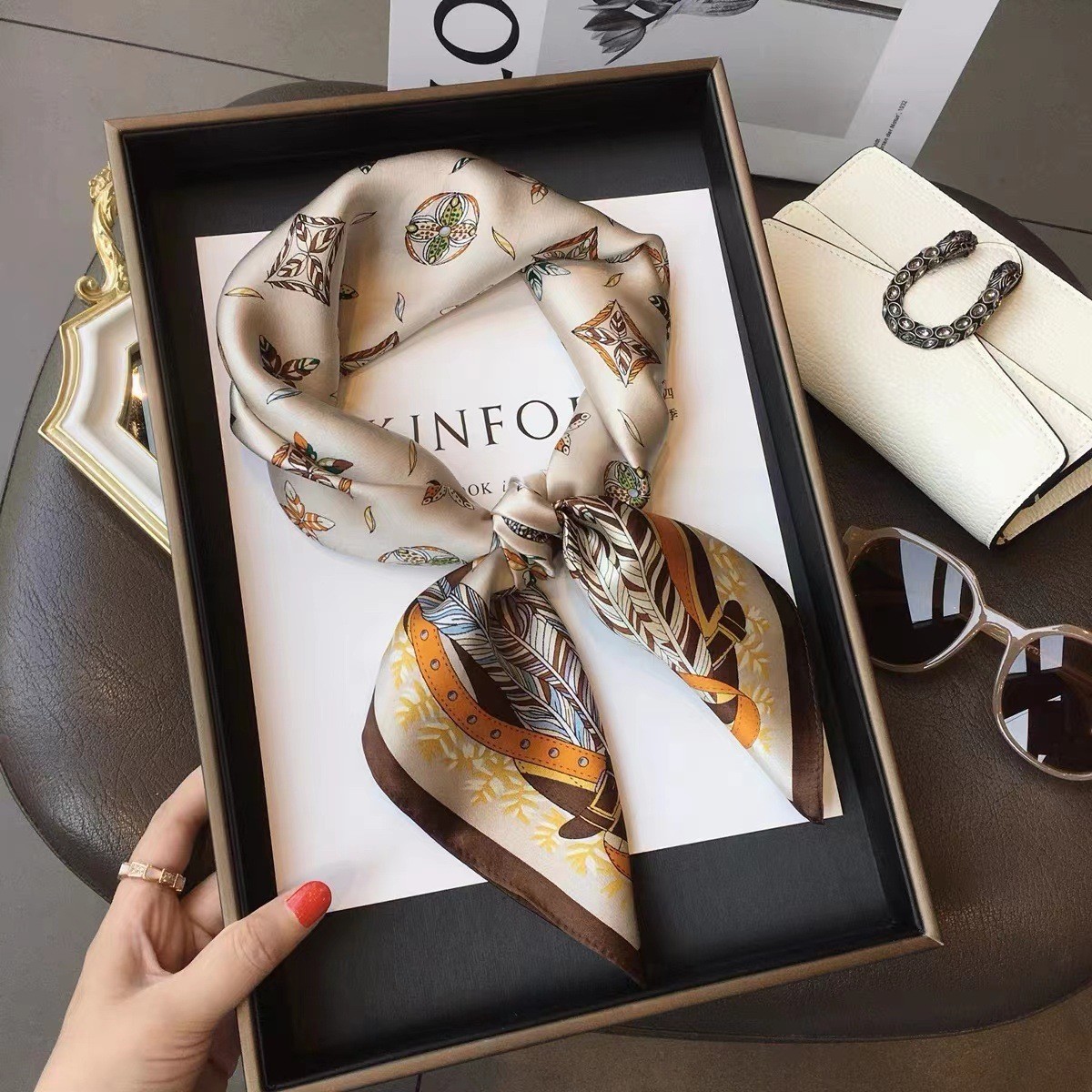 Luxury Fashion Print 70*70cm S - Luxury Bags Duffle avaliação e preço