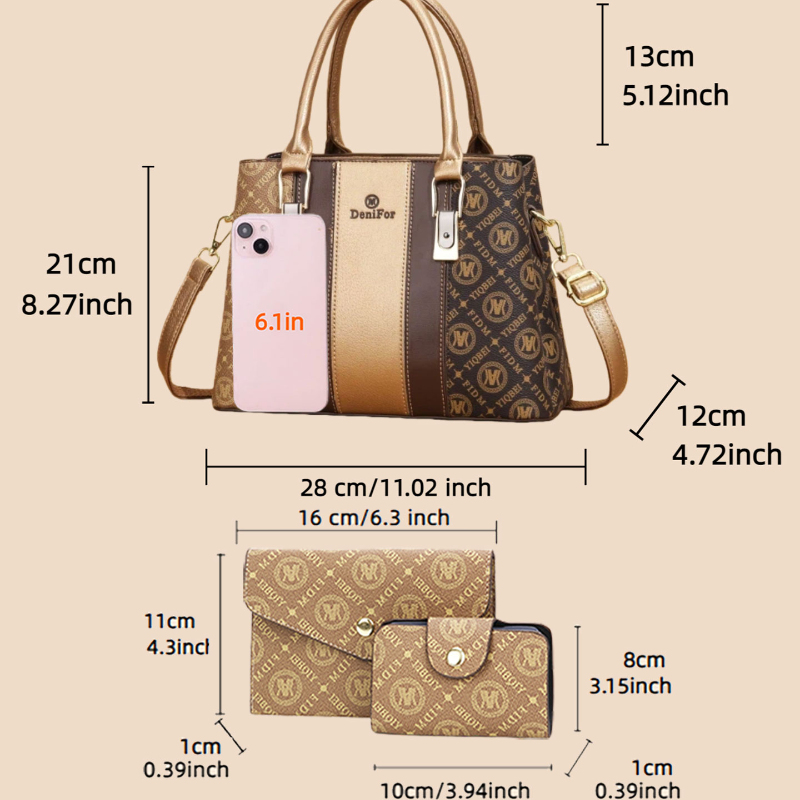3-piece set of women's handbag - Luxury Bags & Leather Repair Of Atlanta Photos avaliação e preço