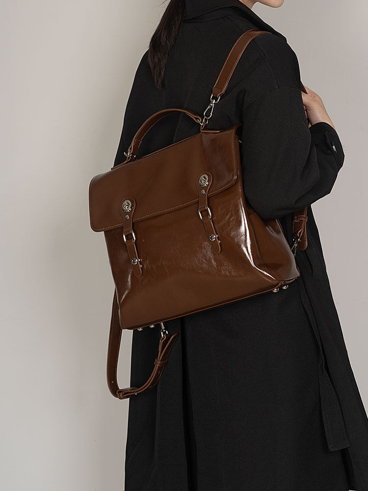 2026 Fashion New College Style - Top Handle Patent Bag avaliação e preço