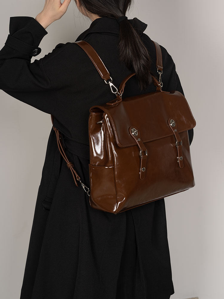 2026 Fashion New College Style - Top Handle Patent Bag avaliação e preço