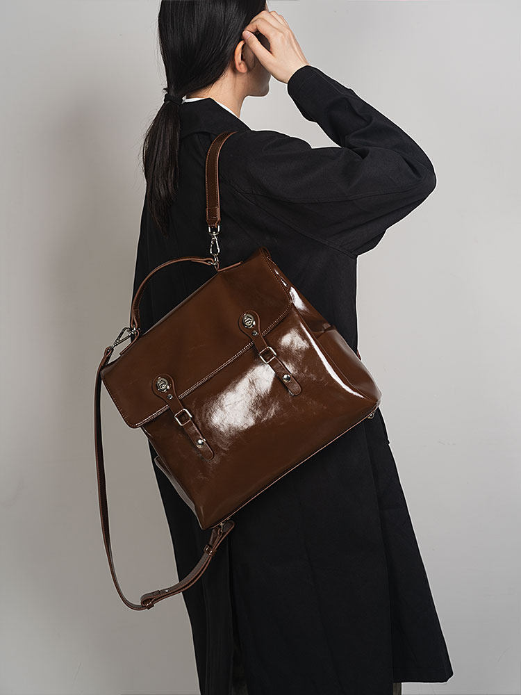 2026 Fashion New College Style - Top Handle Patent Bag avaliação e preço