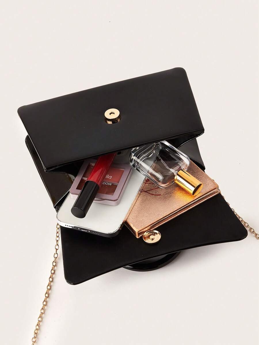 Shiny Patent Leather Evening H - Top Handle Patent Bag avaliação e preço