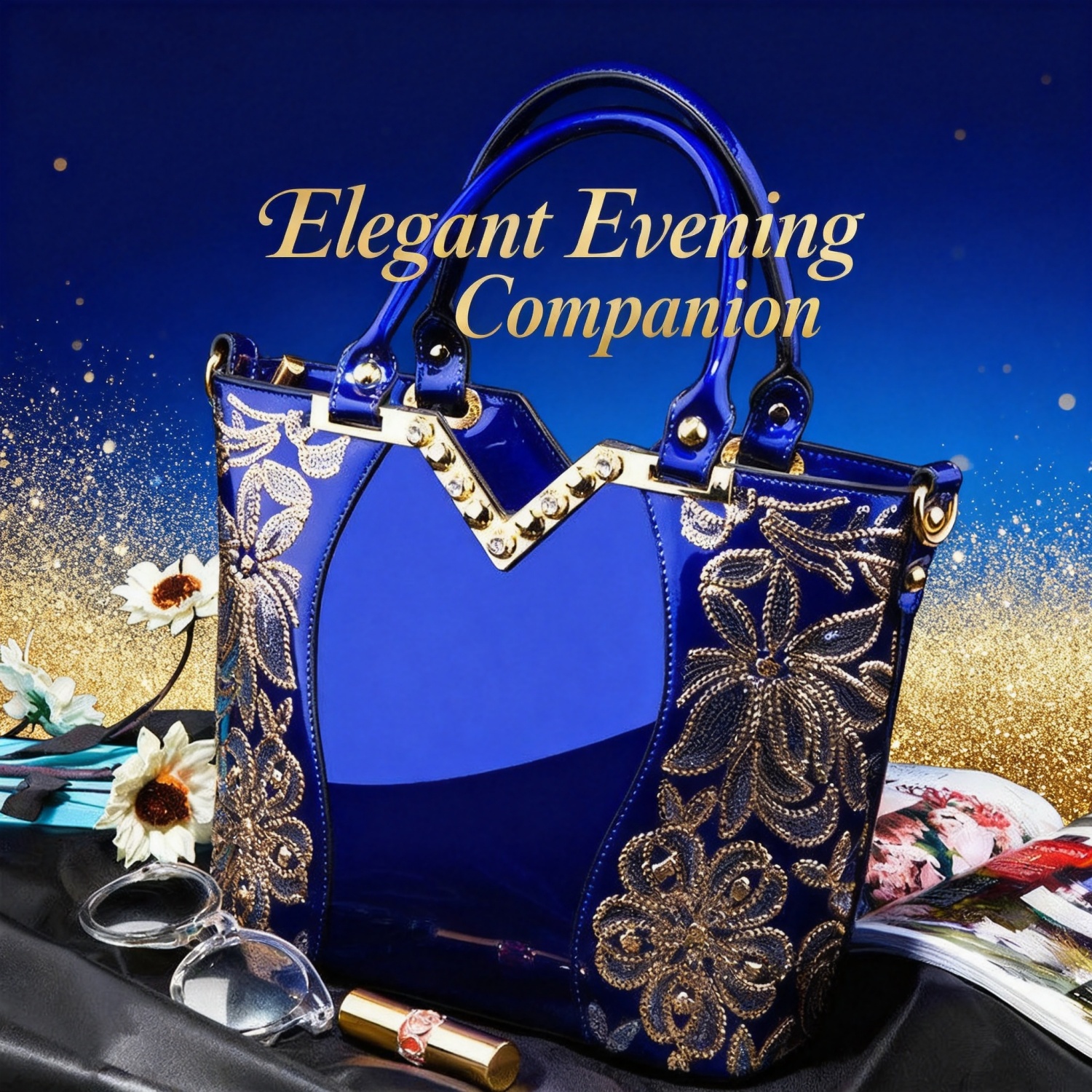 Luxury Crocodile Embossed Shel - Top Handle Patent Bag avaliação e preço