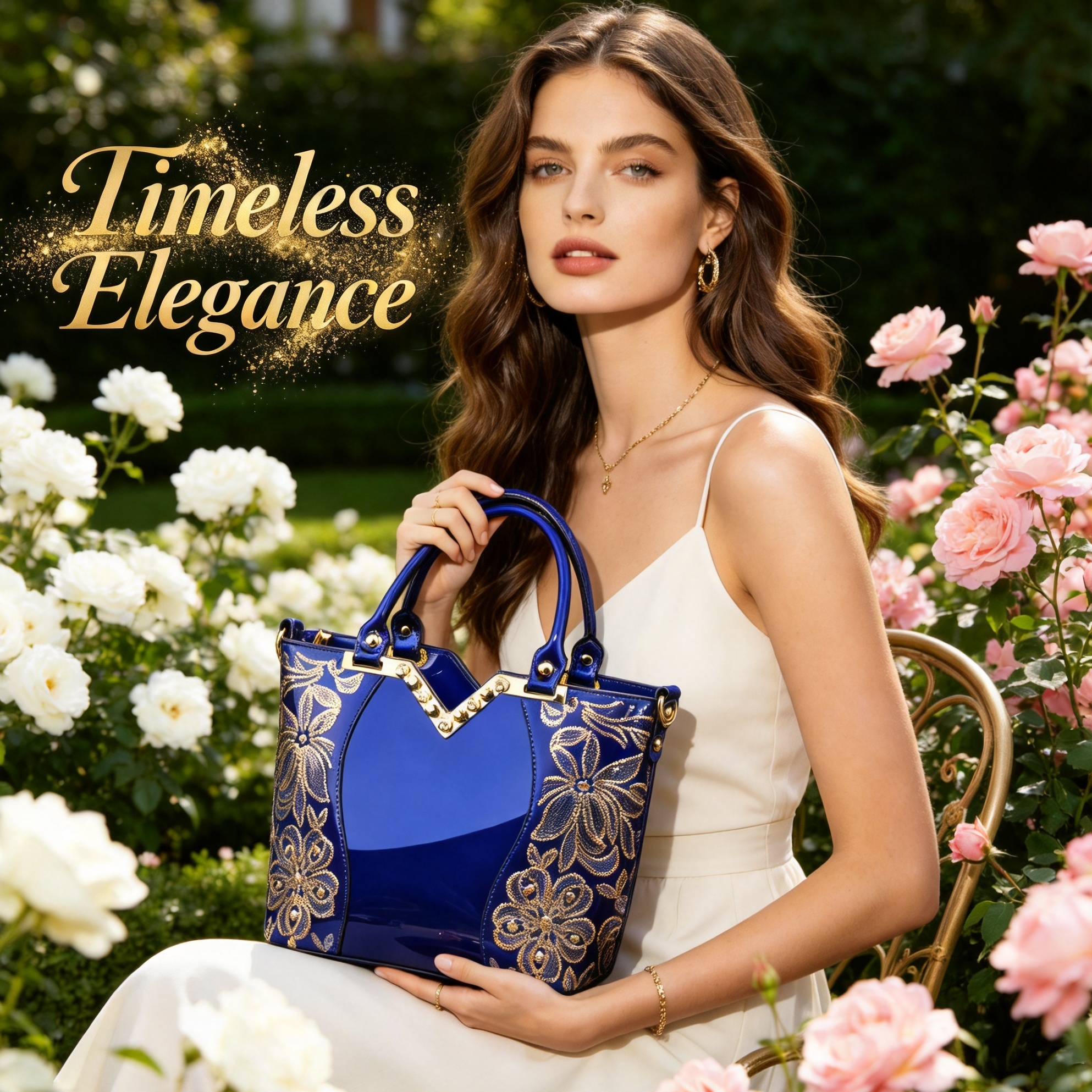 Luxury Crocodile Embossed Shel - Top Handle Patent Bag avaliação e preço