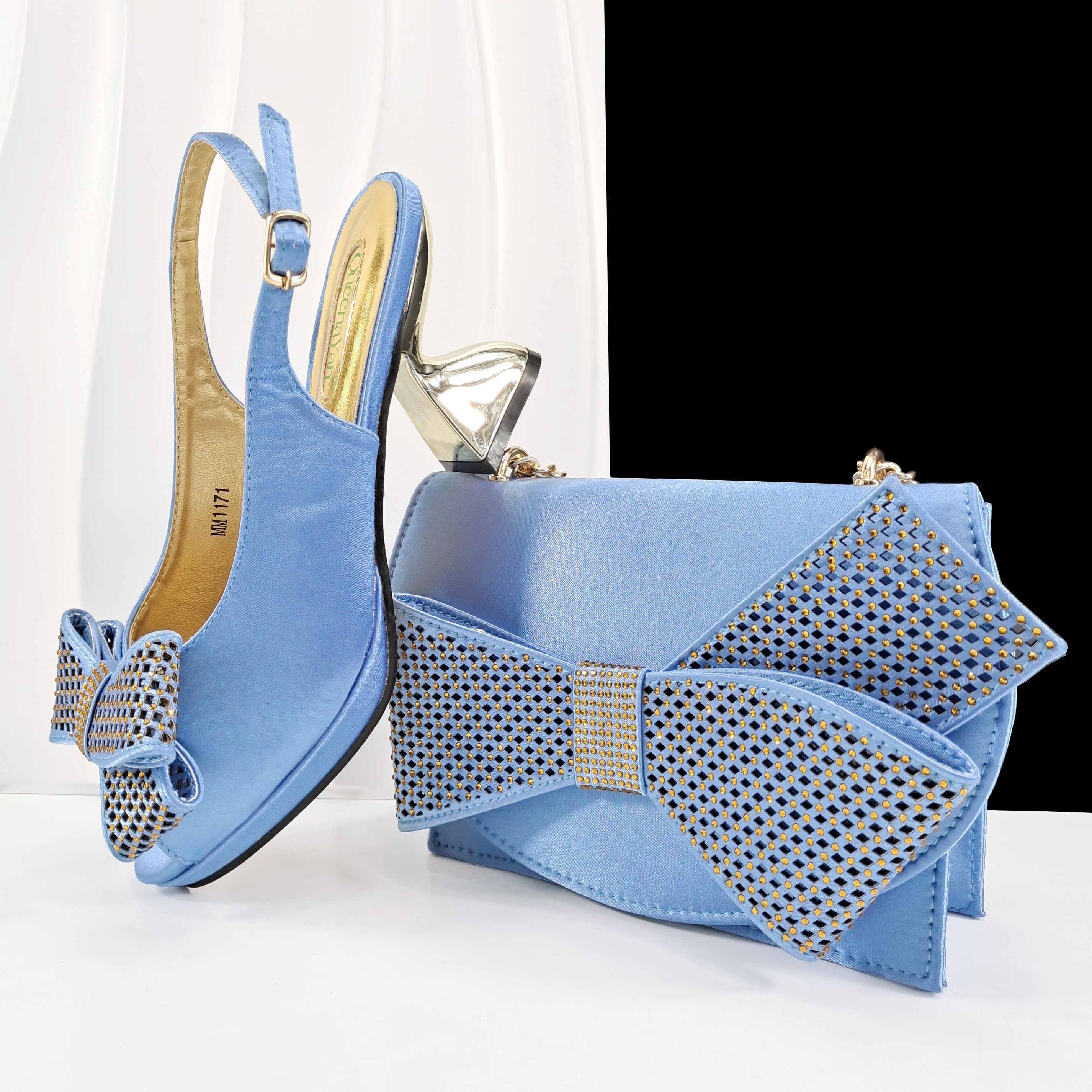 Queena Yan Sky Blue Color Peep - Luxury Bags & Leather Repair Of Atlanta Photos avaliação e preço
