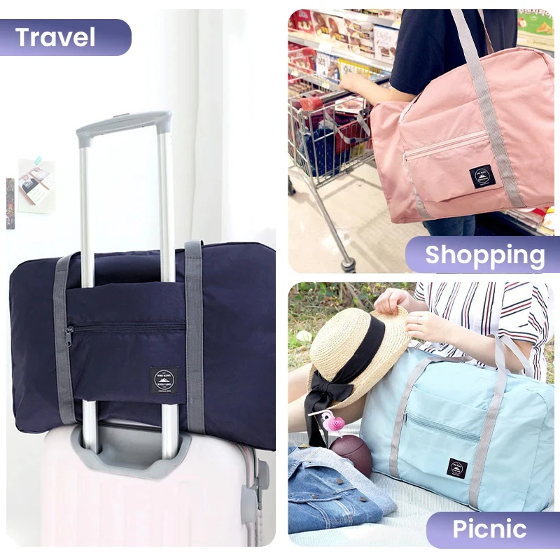 Foldable Travel Duffel Bag for - Weekender Bag Duffle avaliação e preço