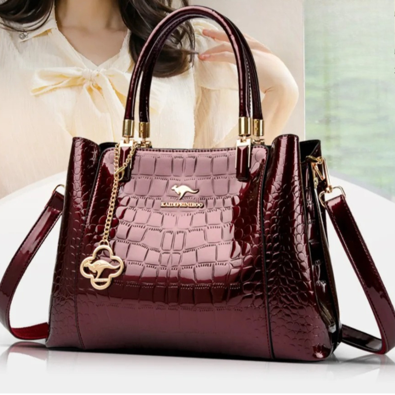 New 2026 Women's Patent Leathe - Top Handle Patent Bag avaliação e preço