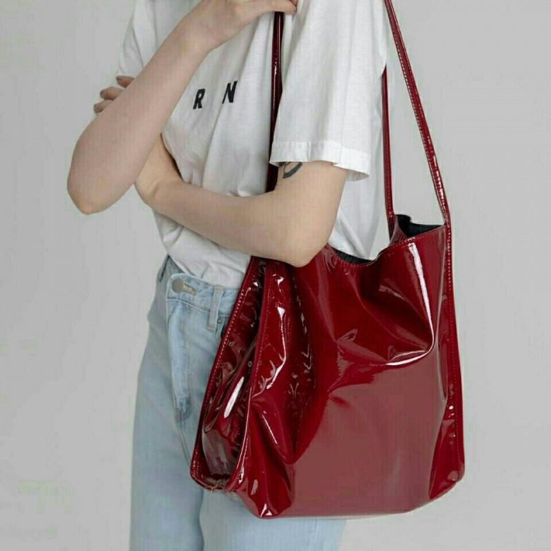 Yogodlns Luxury Patent Leather - Top Handle Patent Bag avaliação e preço