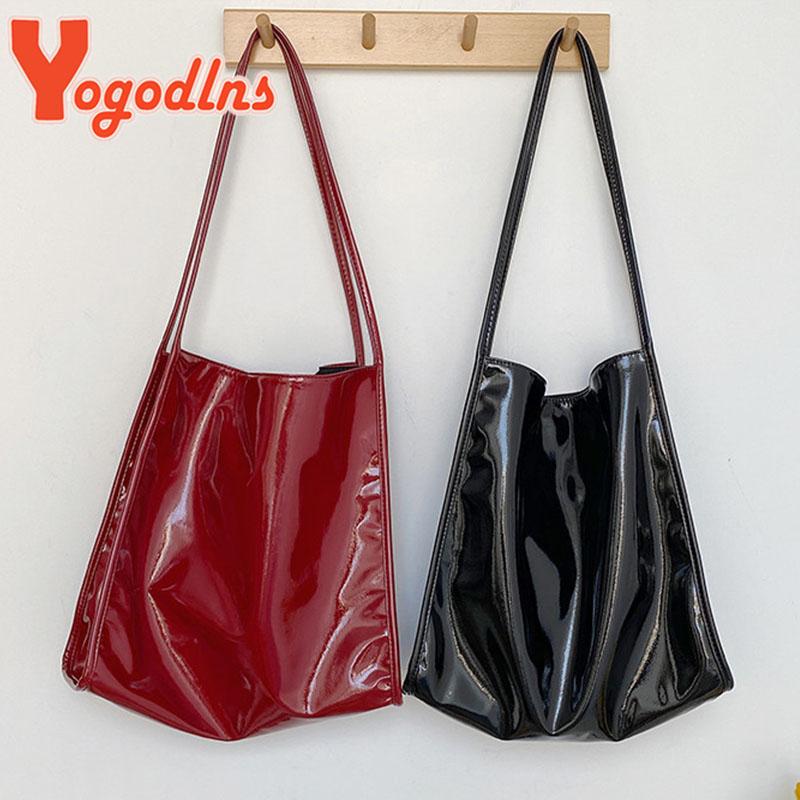 Yogodlns Luxury Patent Leather - Top Handle Patent Bag avaliação e preço