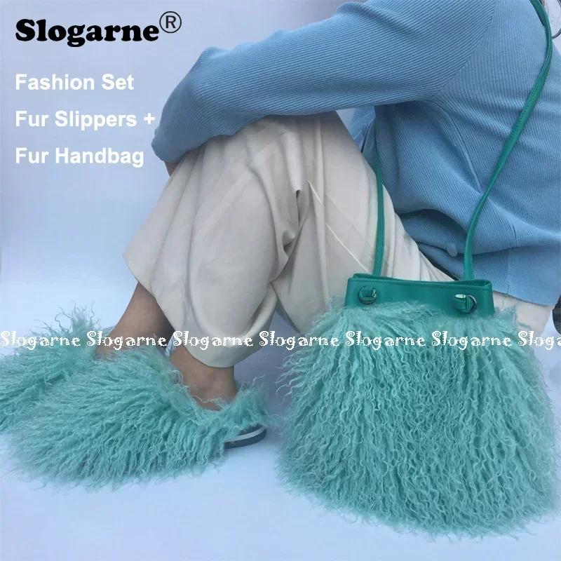 Hot Sale Spring Teddy Fur Slid - Luxury Bags For Women Sale avaliação e preço