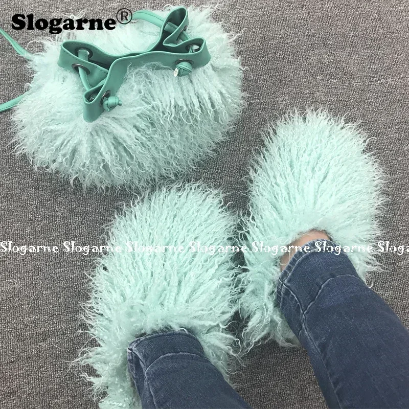 Hot Sale Spring Teddy Fur Slid - Luxury Bags For Women Sale avaliação e preço